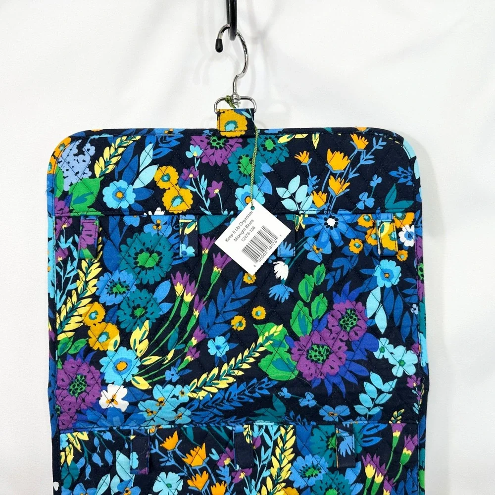 Vera Bradley Midnight Blues Keep It Up Organizer Floral Hanging Travel Bag NWT